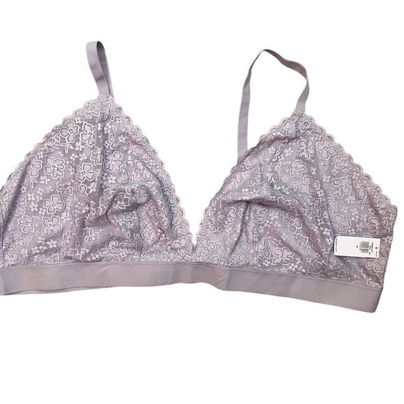 NWT Old Navy Womens Lace Coquette Bra Bralette Size 4X Lavender Medium Support - Picture 2 of 5